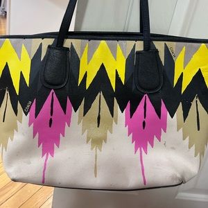 Used Coach Feather Hawk Tote